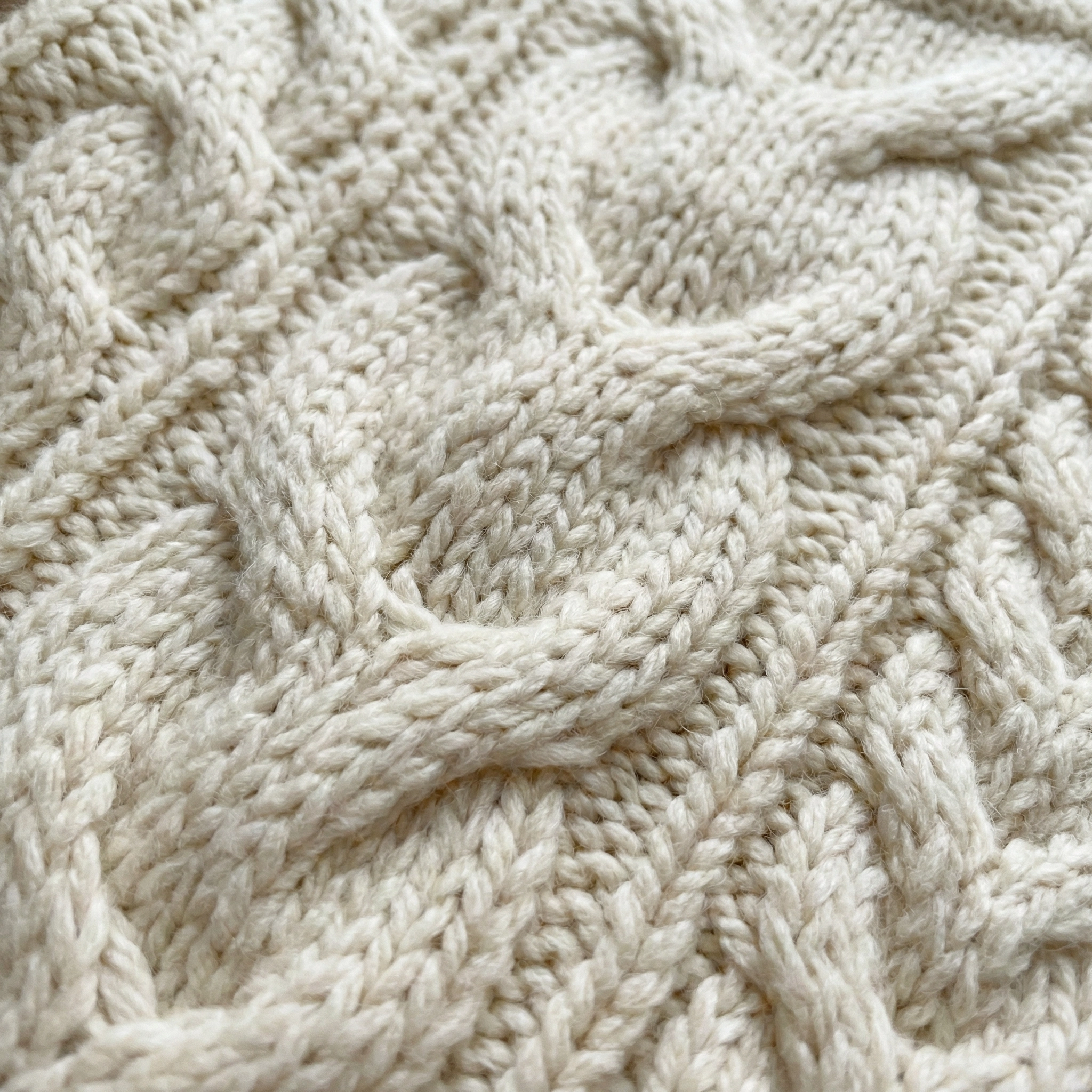 Cable Knit Pattern Swatch