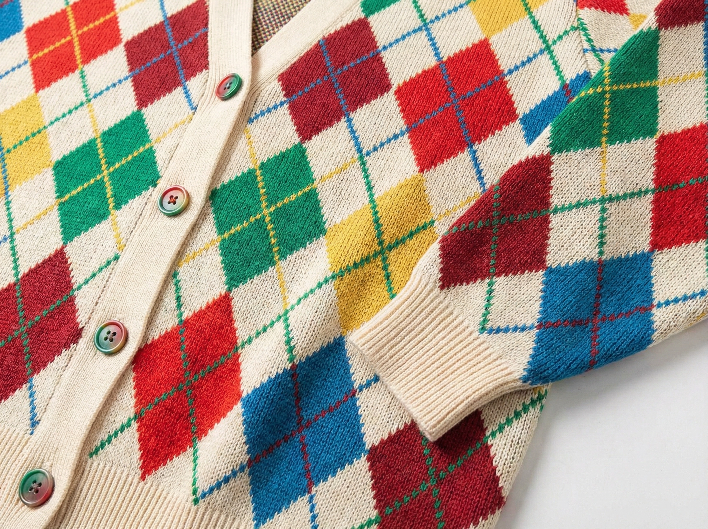 Fashion Pattern Jacquard Cardigan