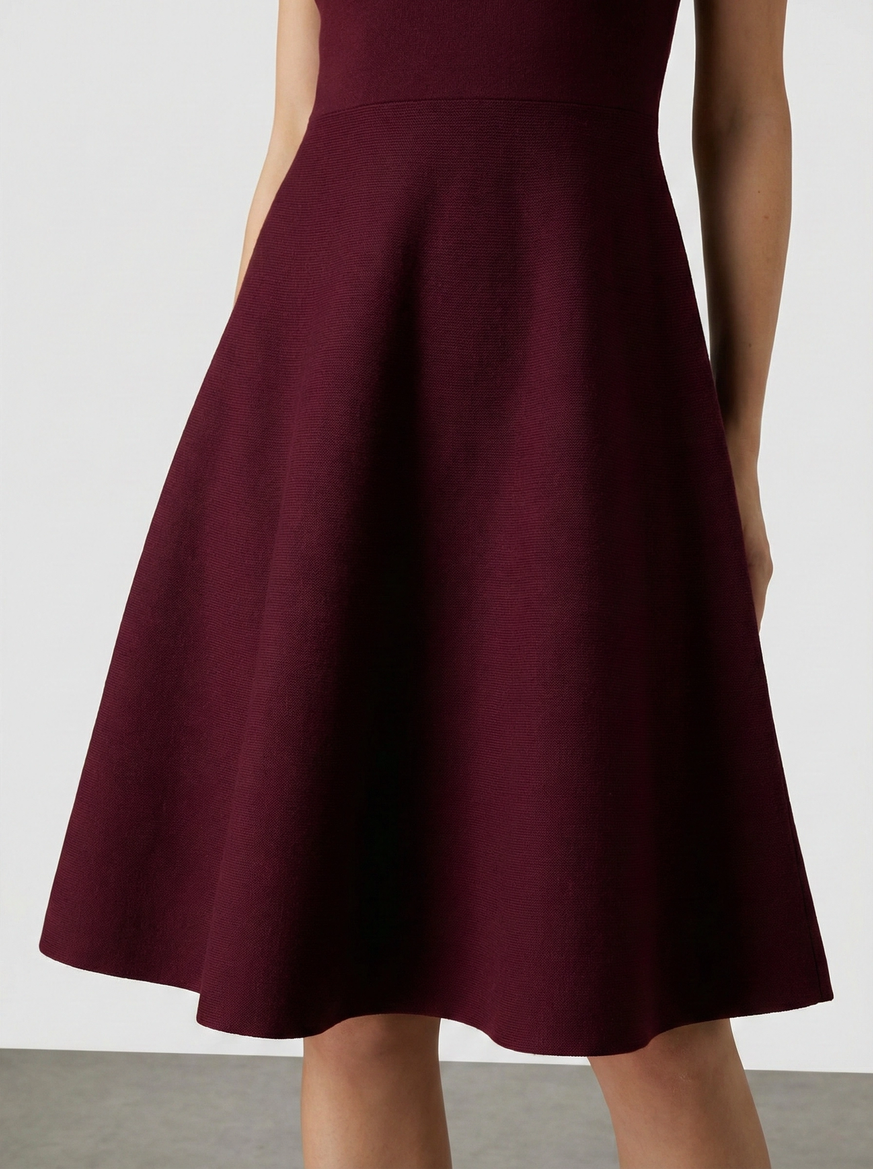 A-Line Flared Knit Dress