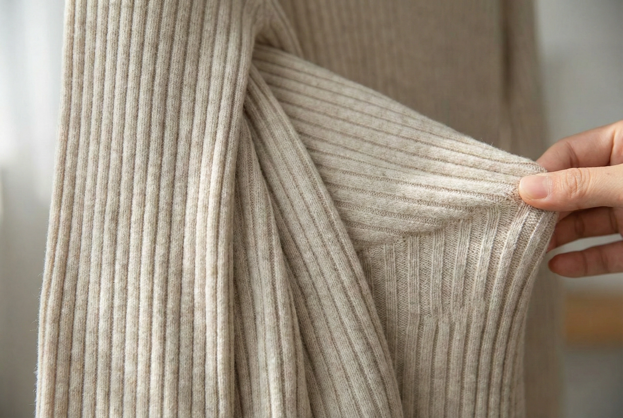 Ribbed Knit Dress Texture