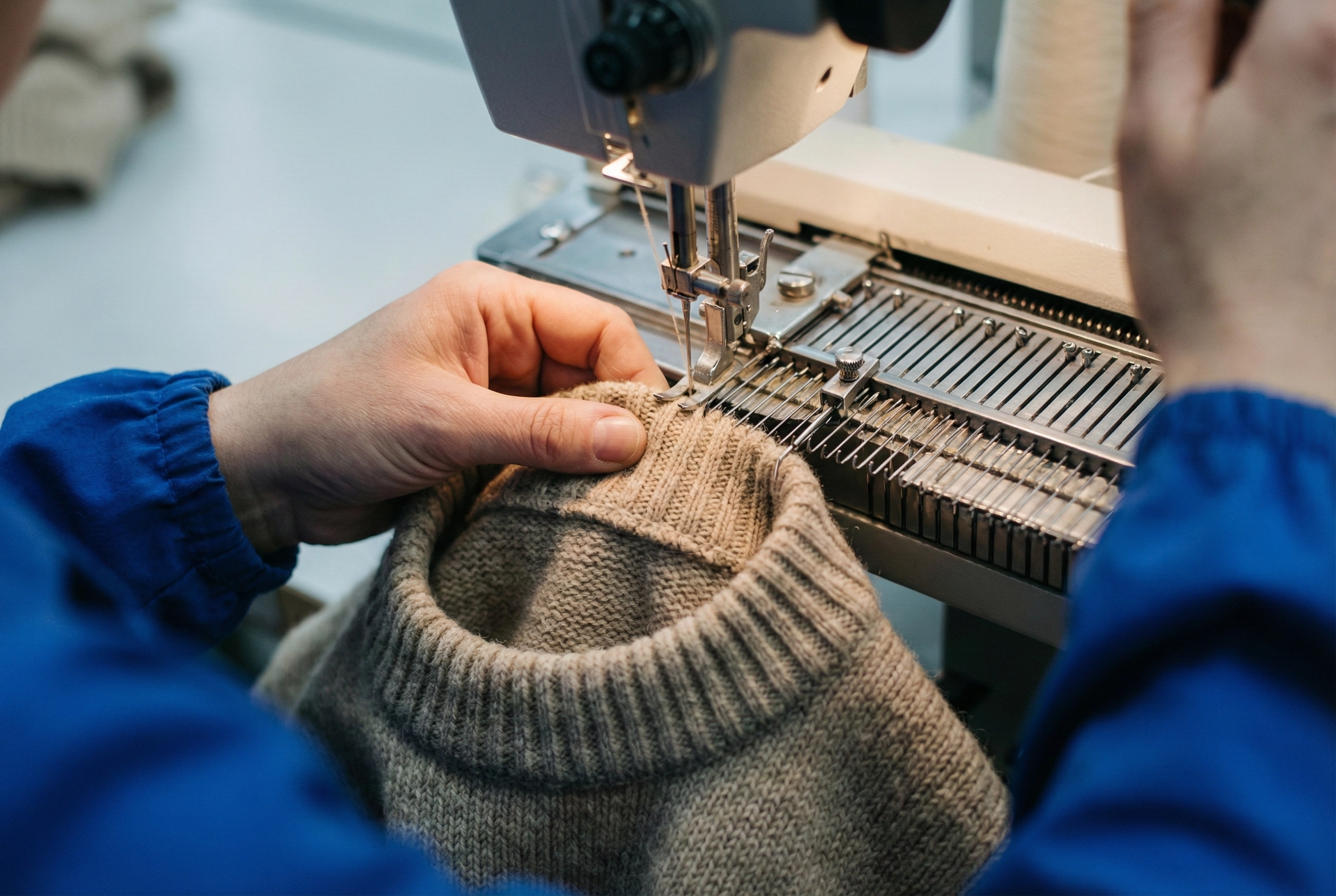 Skilled Worker Linking Knitwear