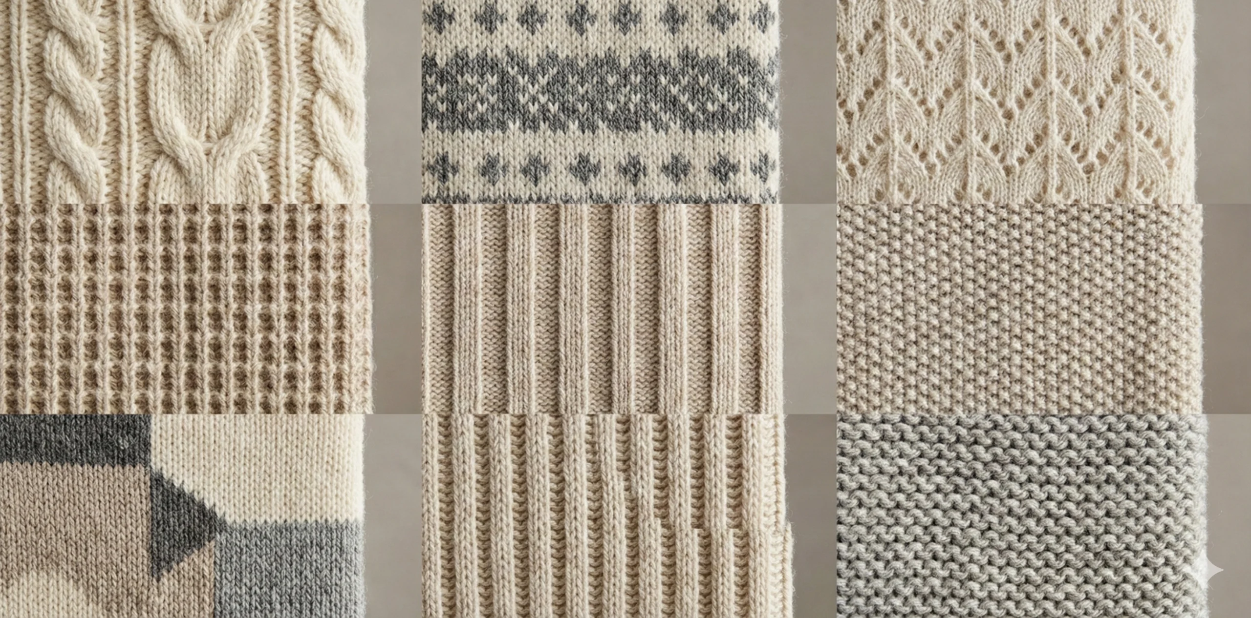 Various Knitting Stitch Patterns Collection