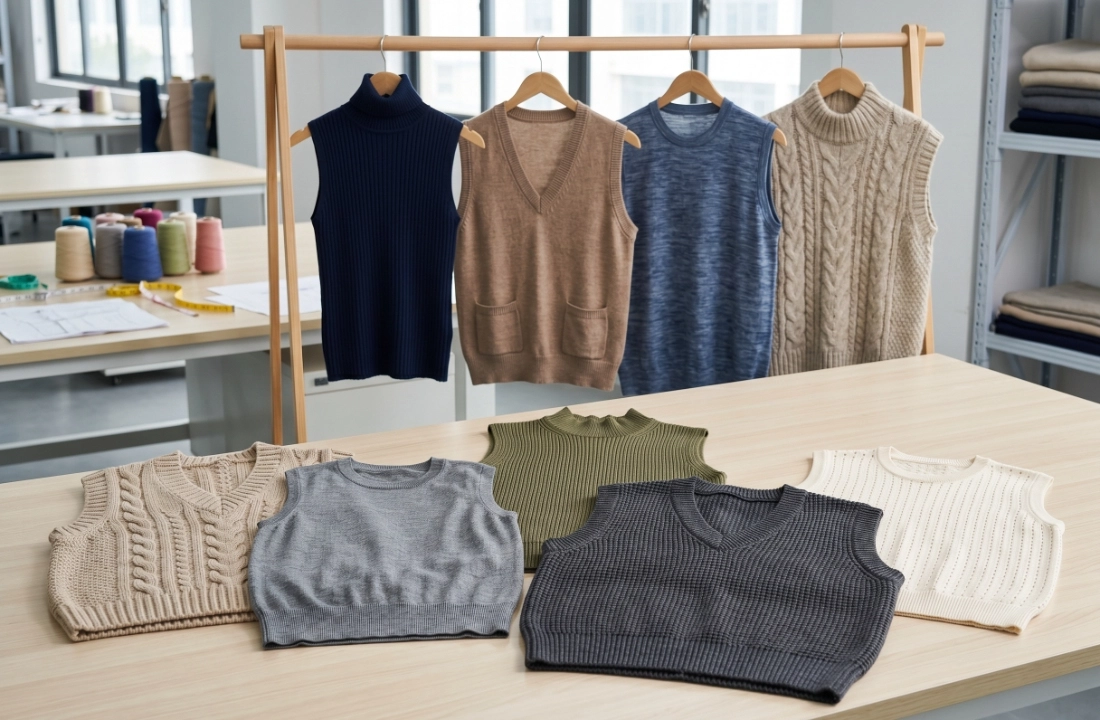 Custom Vest and Sleeveless Knitwear Development