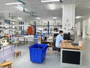 Inline quality control desk in the production workshop