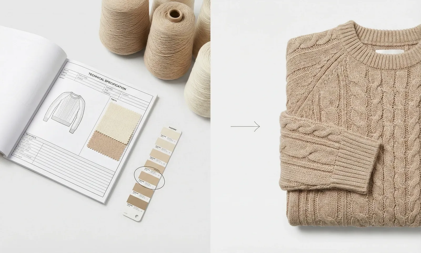 OEM and ODM knitwear development from specification to sample